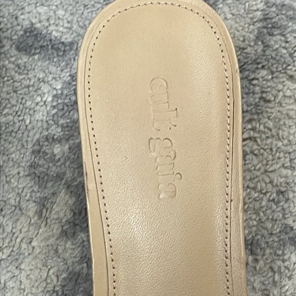 New Cult Gaia Tyra Mule Clear PVC Sandal Metallic Gold Cinderella Sz 37 - Picture 6 of 16